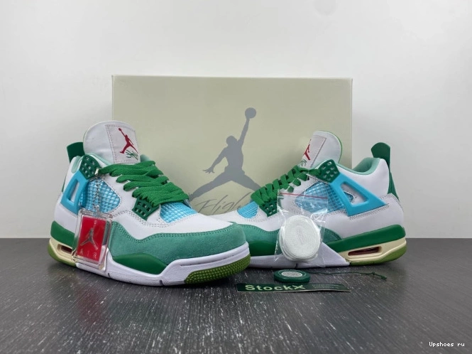  AJ4-KNCW Green (limited edition)  Jordan White  4 SB Grass Retro 0108